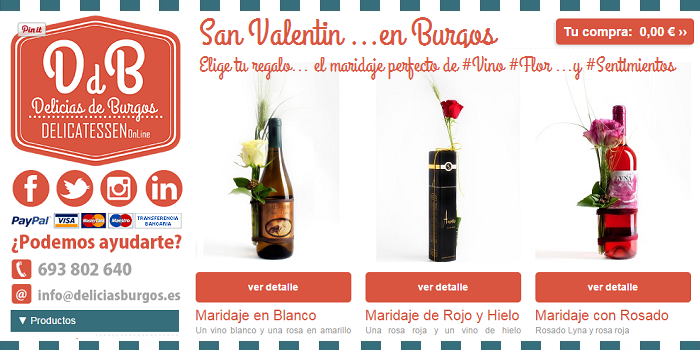 San Valentín ...maridaje de Vinos, Rosas y Sentimientos